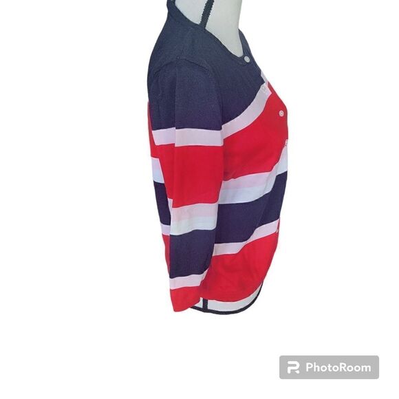 Talbots Button Up Lightweight Cardigan 3/4 Sleeves. Size M. - Picture 6 of 8